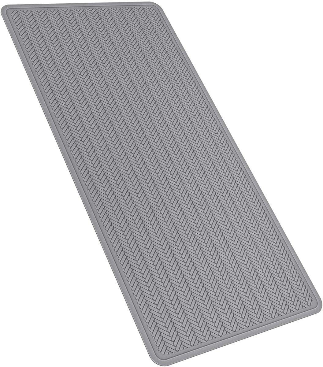 Extra Long 43X92 cm Rubber Non Slip Bathtub & Shower Mat - Soft Mat for Bathroom Tub with Strong Suction Cups
