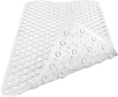 Extra Long Anti-Slip Bathtub Mat for Safety and Comfort – High Quality Vinyl Shower Mat ( White or Clear ) - Slips Away - B0CFTSPX7L -
