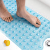 Extra Long Non-Slip Bath Mat for Tub - 100 x 40cm - Anti-Mould, Machine Washable Bathroom Bathtub Mat with Suction Cups and Drain Holes - Slips Away - Bath mat - B09YY5XQ88 -