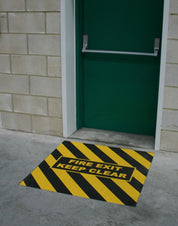 Fire Exit Markers - Slips Away - fire exit 1 metre x 1 metre -