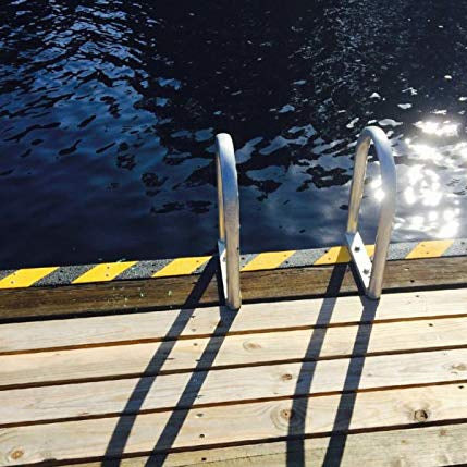 Hazard Non Slip Decking Strips - Slips Away - Hazard Non Slip Decking Strips 600mm x 50mm -