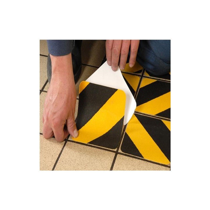 Non Abrasive Anti Slip Tiles 140mm x 140mm - 10x Pack - Slips Away - H3405 BLACK 140MM X 140MM-1 -
