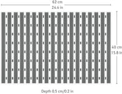 Non Slip, Anti Mould Fast Drying Bathroom Floor Mat, 62x40cm - Slips Away - B08HYTMJJ5 -
