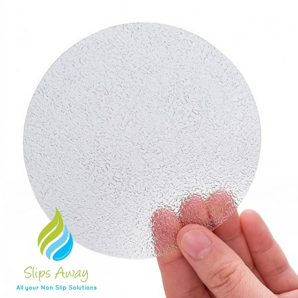 Non Slip Bath & Shower Stickers – 10x Large Clear Discs - Slips Away - SA005 -