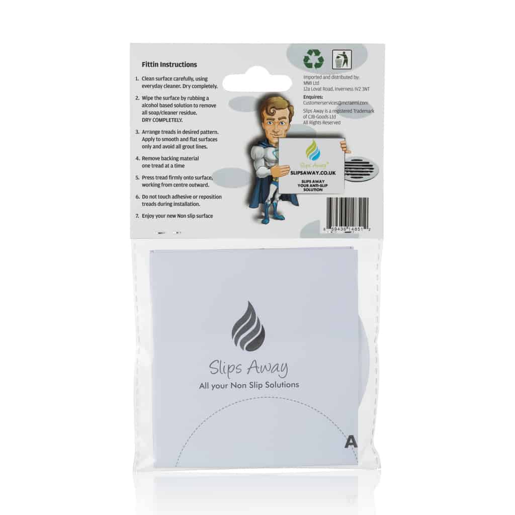 Non Slip Bath & Shower Stickers – 20x Large Clear Discs - Slips Away - SA007 -