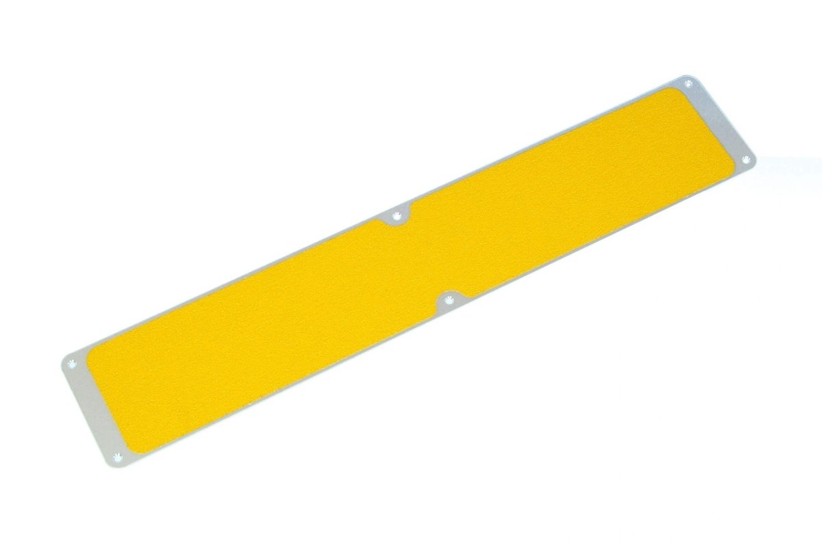 Non Slip Decking Strips Aluminium Screw Down Plates - Slips Away - Decking plate 63mm x 635mm hazard -