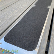 Non Slip Decking Strips Aluminium Screw Down Plates - Slips Away - Decking plate 63mm x 635mm hazard -