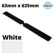 Non Slip Decking Strips Aluminium Screw Down Plates - Slips Away - Decking plate 63mm x 635mm white -