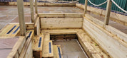 Non Slip Decking Strips Aluminium Screw Down Plates - Slips Away - Decking strips - Decking plate 63mm x 635mm hazard -
