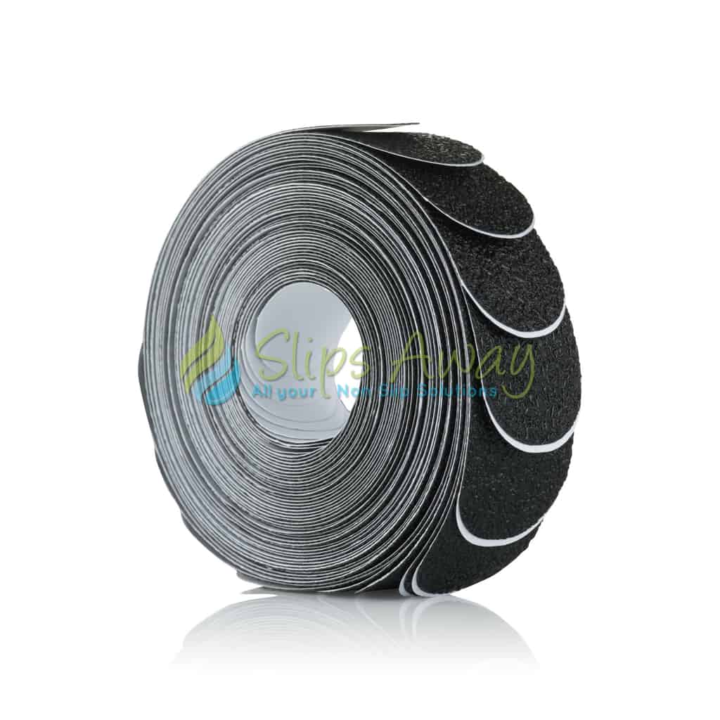 Non Slip Strips for Stairs - Black 64cm x 3 cm (16x pack) - Slips Away - SA026 -