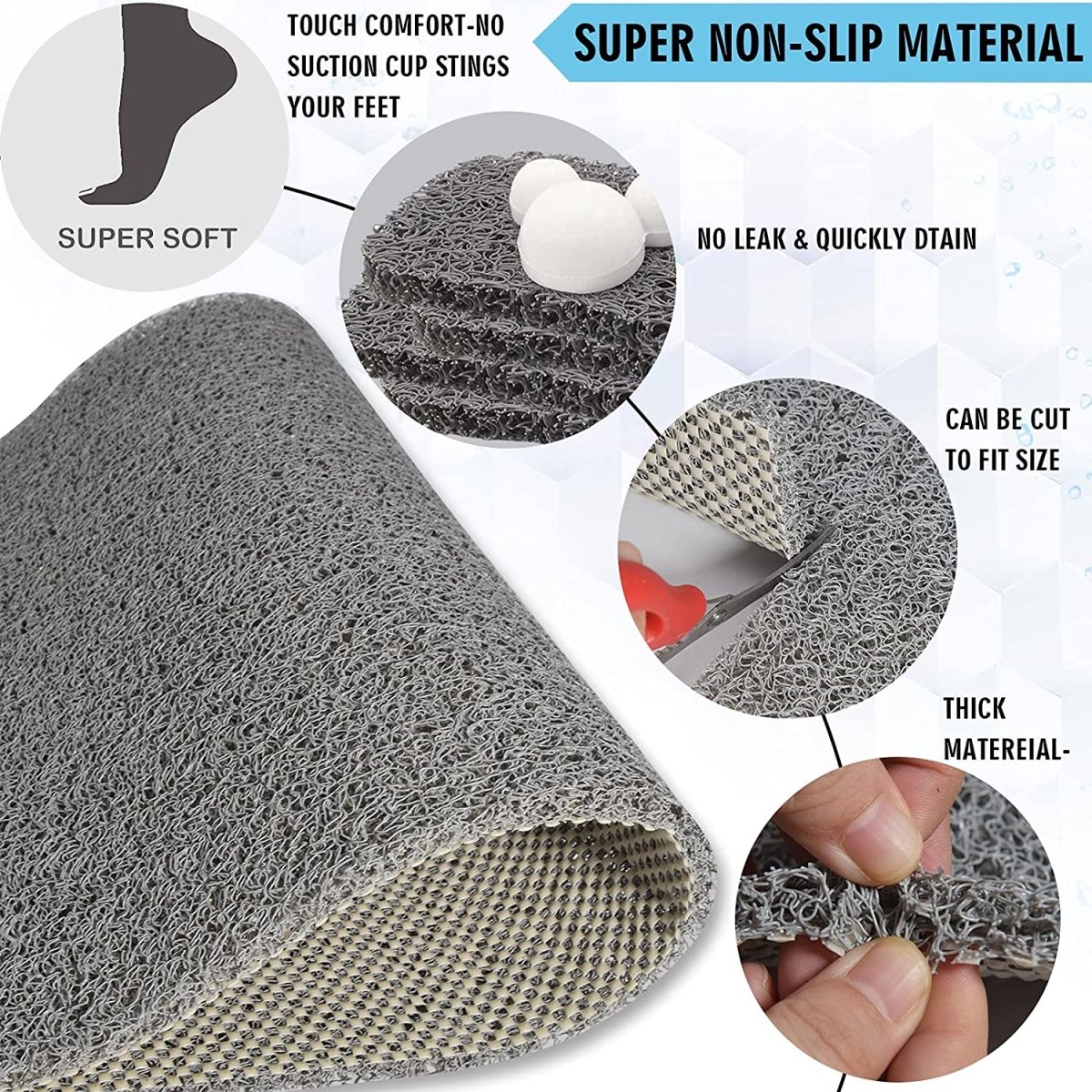 Bath Mats, Quick Drying, 60*60cm