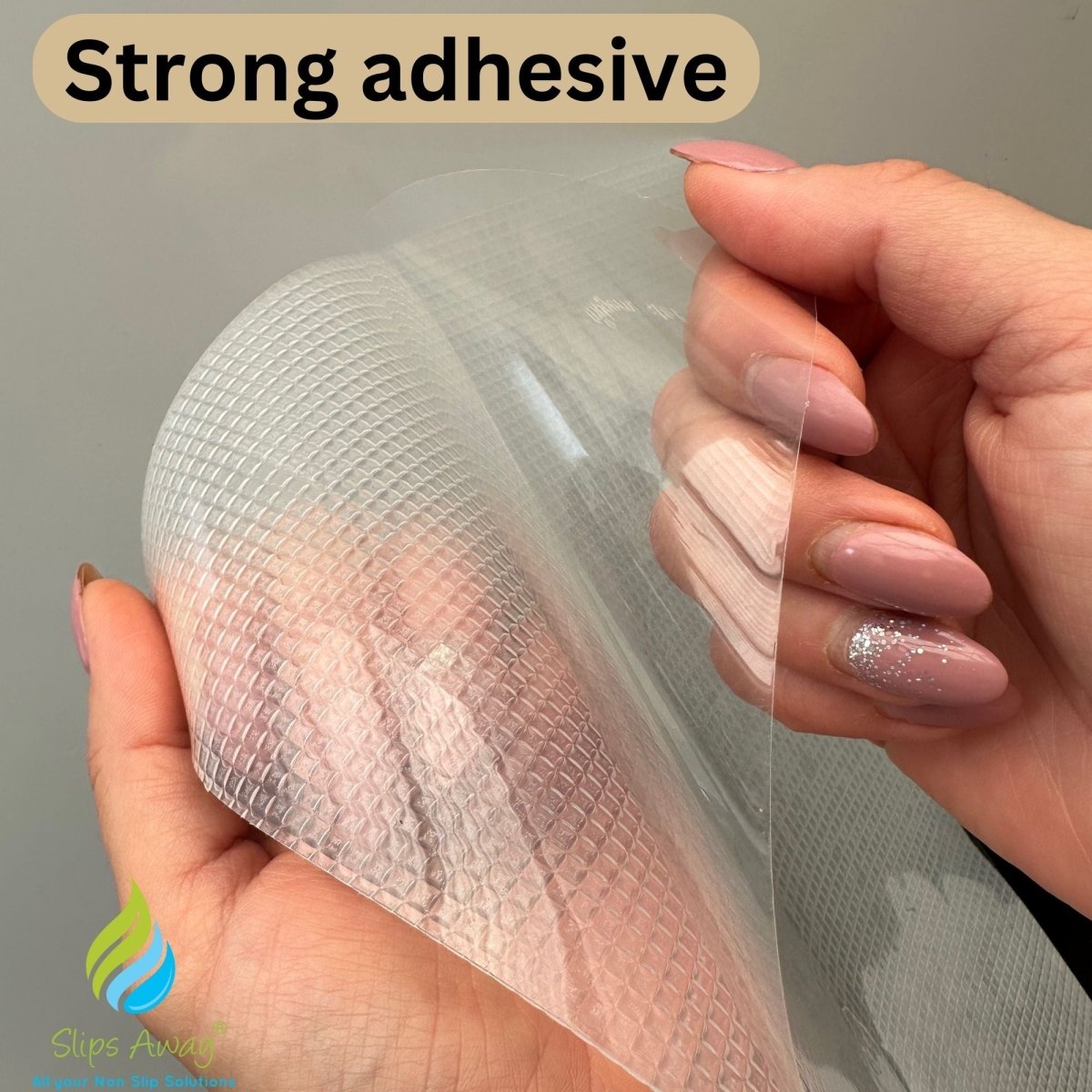 Rubberised Grip Tape Non-Skid Tape for Reliable Traction and Everyday Use - Slips Away - Anti slip tape - GRIPI 8X12 PAD CLEAR -