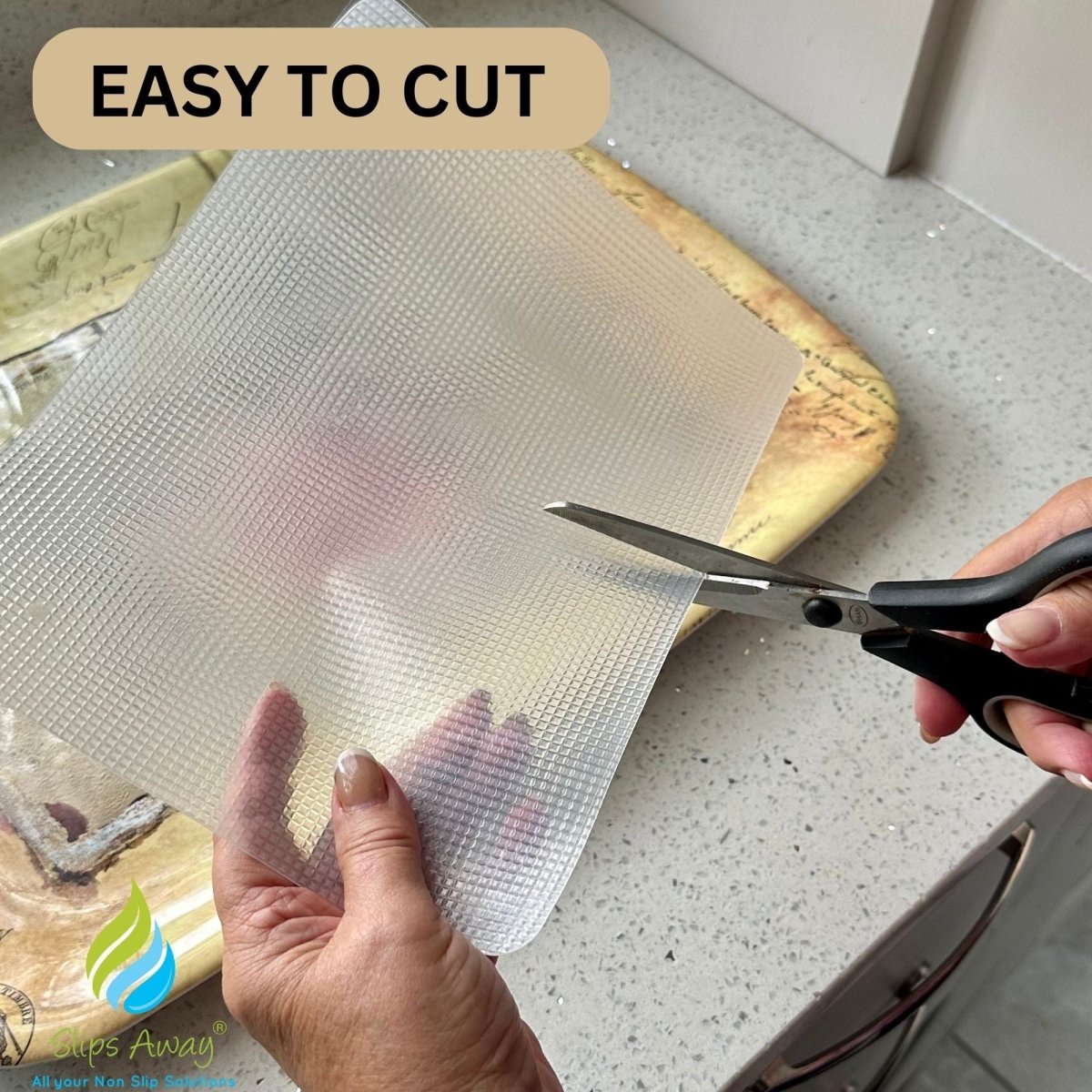 Rubberised Grip Tape Non-Skid Tape for Reliable Traction and Everyday Use - Slips Away - Anti slip tape - GRIPI 8X12 PAD CLEAR -