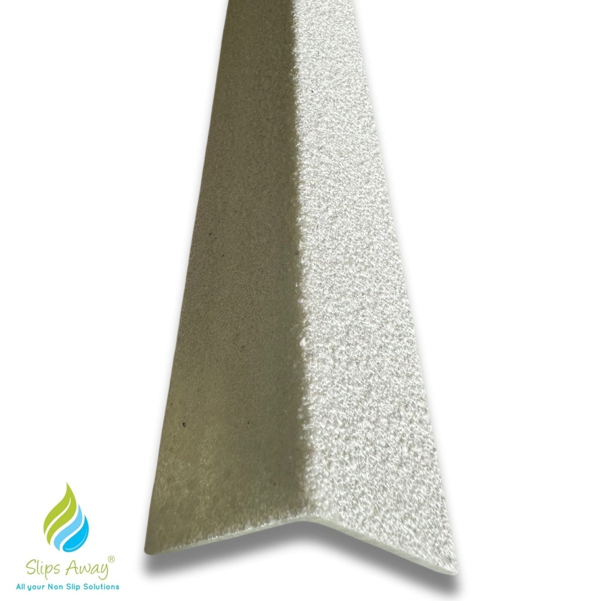 Stair & Step Nosing Cover Anti Slip Treads GRP Heavy Duty for High Traffic Areas - WHITE - Slips Away - Stair nosing - 1x GRP nosing white 500mm -