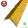 Stair & Step Nosing Cover Anti Slip Treads GRP Heavy Duty for High Traffic Areas - YELLOW - Slips Away - Stair nosing - 1x GRP nosing yellow 700mm -