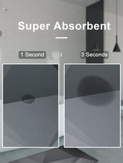Water Absorbent Rubber Backed Non-Slip Bathroom Floor Mat - Slips Away - Water Absorbent - B09V54LL1L -