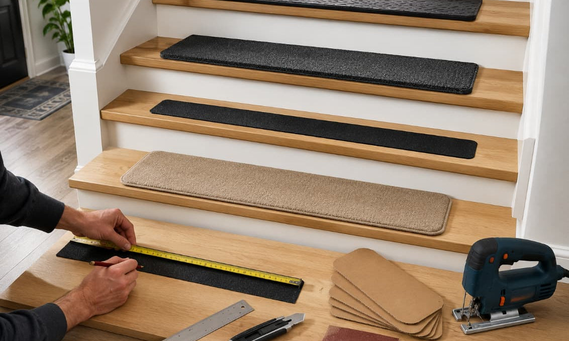 How to Measure and Cut Anti-Slip Stair Treads: Simple Guide - Slips Away