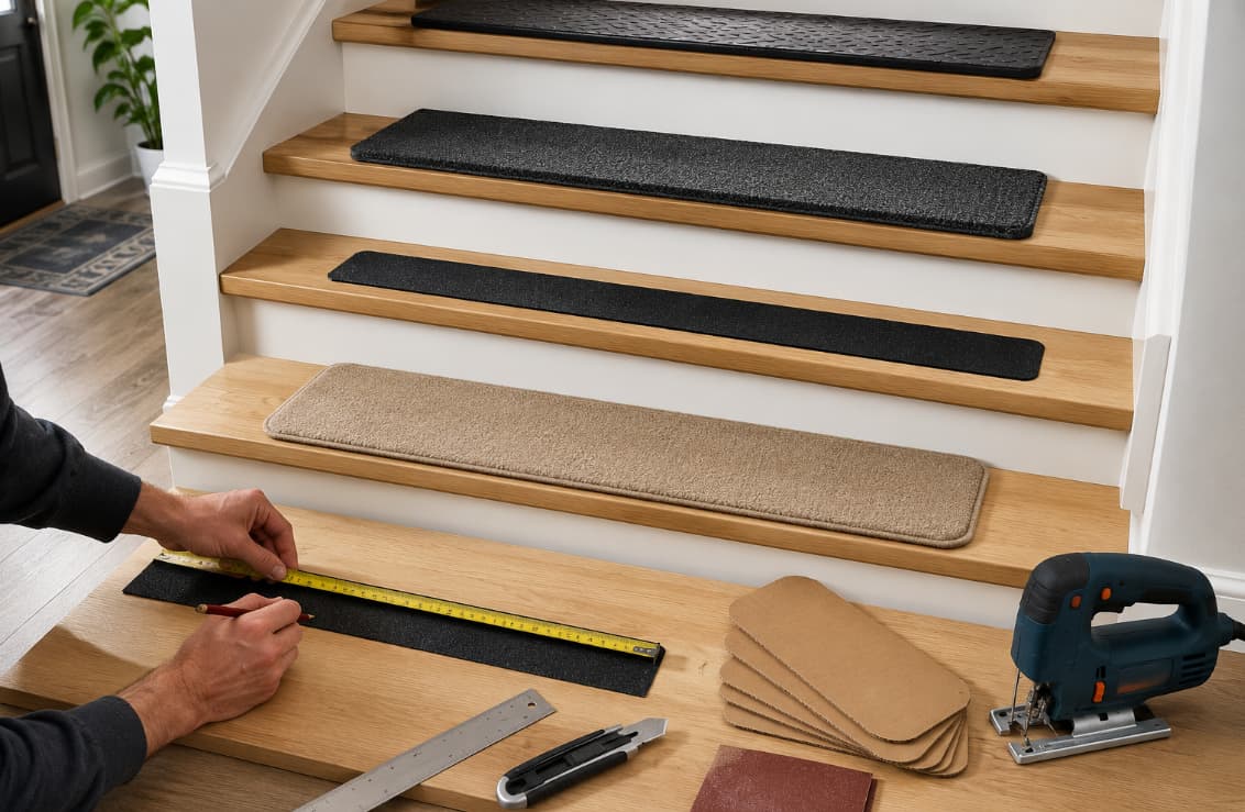 How to Measure and Cut Anti-Slip Stair Treads: Simple Guide - Slips Away