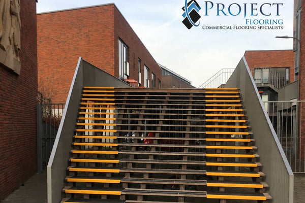 Police Station Staircase Refurbishment – GRP Anti-Slip Stair Treads & Landing Covers - Slips Away