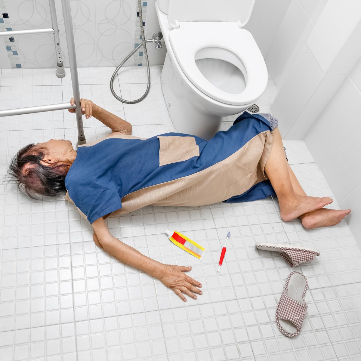 Top Causes of Injuries Among the Elderly: Bathroom Slip and Fall Incidents - Slips Away
