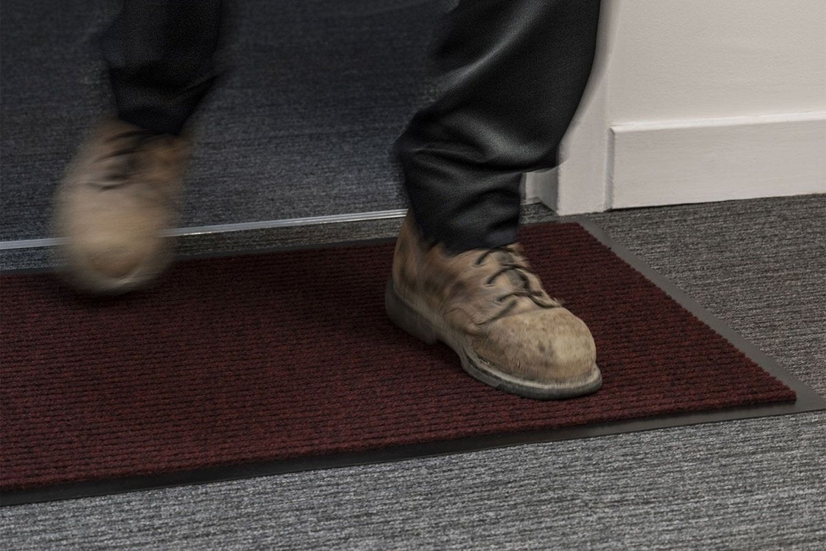 Non-slip entrance mat for commercial building