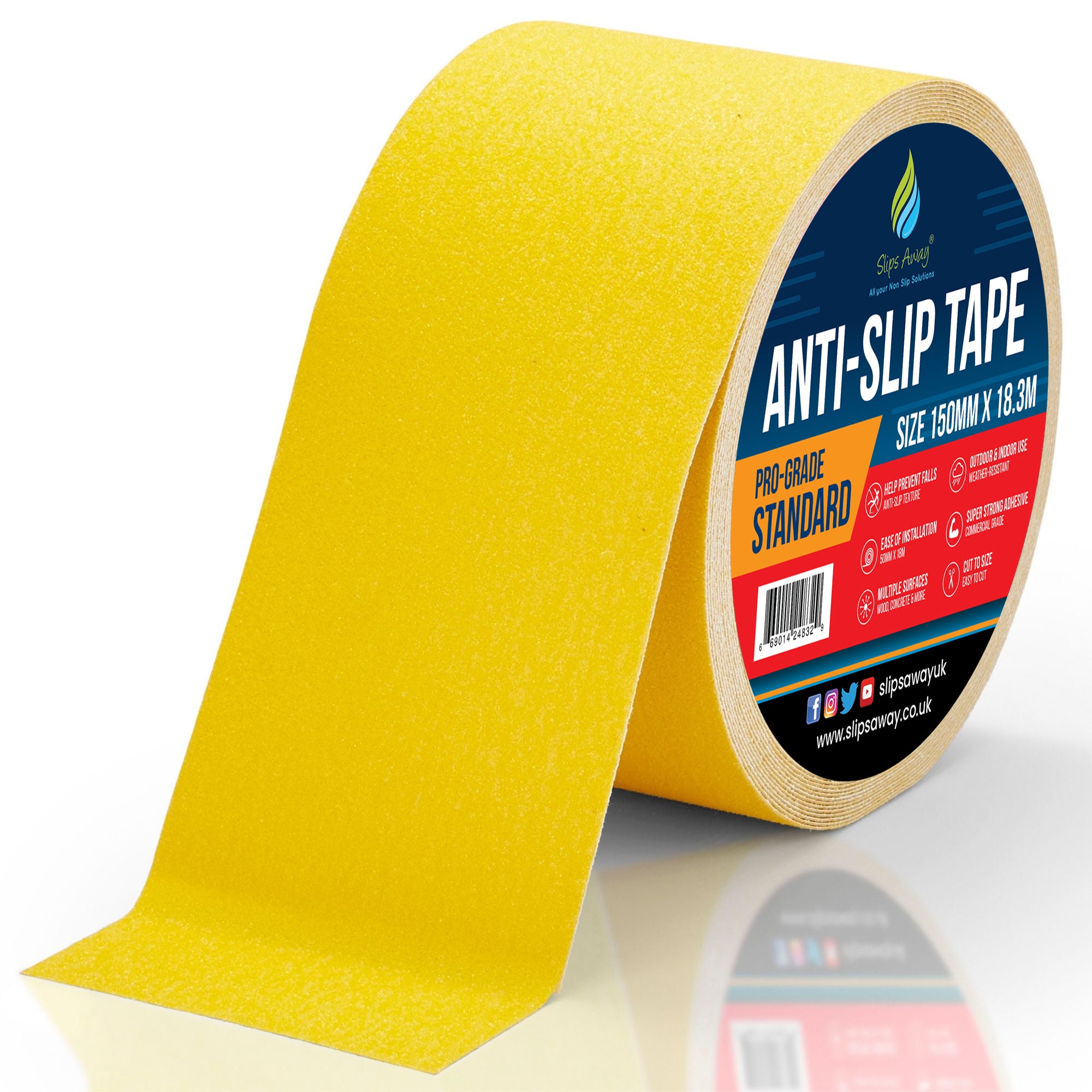 Non Slip Tape Roll Pro Standard Grade - Anti Slip Traction for Indoor/Outdoor Use