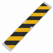 115mm x 1m Non Slip Decking Strips Aluminium Screw Down Plates - Slips Away - Decking strips - 1x decking plate 115mm x1m black - 