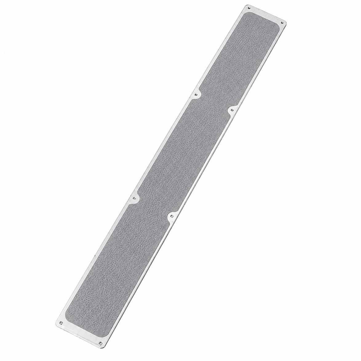 115mm x 1m Non Slip Decking Strips Aluminium Screw Down Plates - Slips Away - Decking strips - 1x decking plate 115mm x1m grey - 
