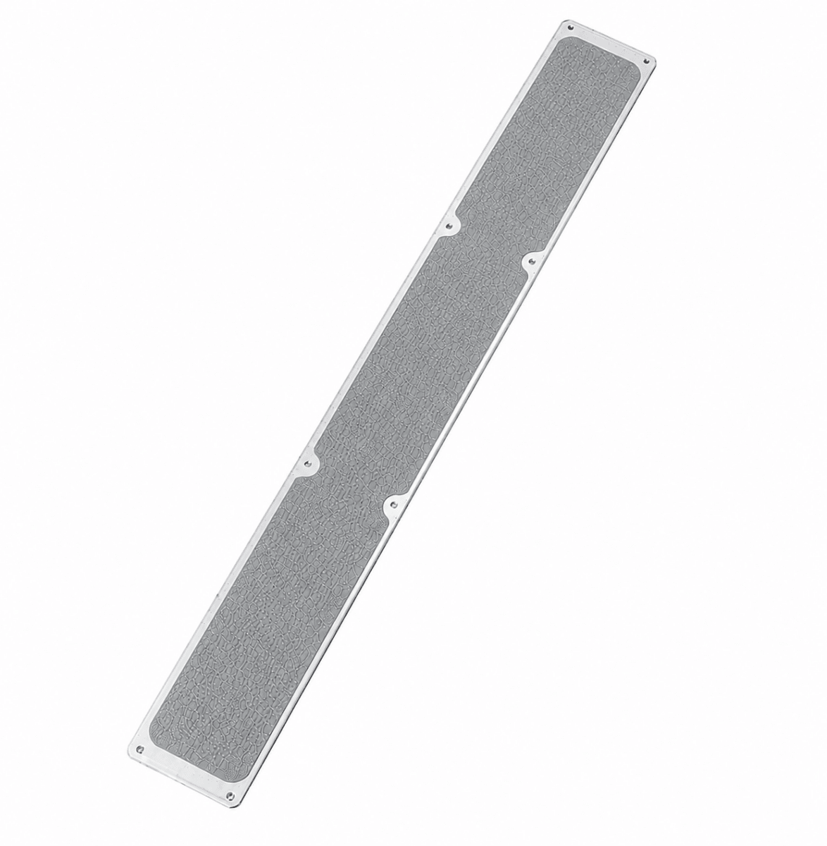 115mm x 1m Non Slip Decking Strips Aluminium Screw Down Plates - Slips Away - Decking strips - 1x decking plate 115mm x1m grey - 