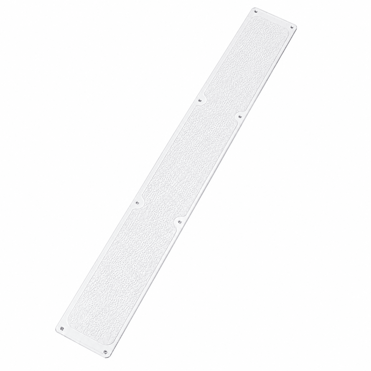 115mm x 1m Non Slip Decking Strips Aluminium Screw Down Plates - Slips Away - Decking strips - 1x decking plate 115mm x1m white - 