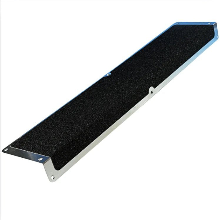 120mm x 45mm x 635mm Nosing Non Slip Decking Aluminium Screw Down Plates - Slips Away - Decking strips - 1x decking plate 120mm x 635mm x 45mm black - 
