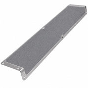 120mm x 45mm x 635mm Nosing Non Slip Decking Aluminium Screw Down Plates - Slips Away - Decking strips - 1x decking plate 120mm x 635mm x 45mm grey - 