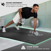 18x Piece Interlocking Soft Foam Floor Mat Set: Protective EVA Puzzle Tiles for Gym, Exercise, and Home Fitness