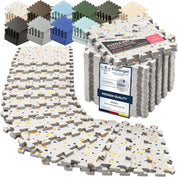 18x Piece Interlocking Soft Foam Floor Mat Set: Protective EVA Puzzle Tiles for Gym, Exercise, and Home Fitness