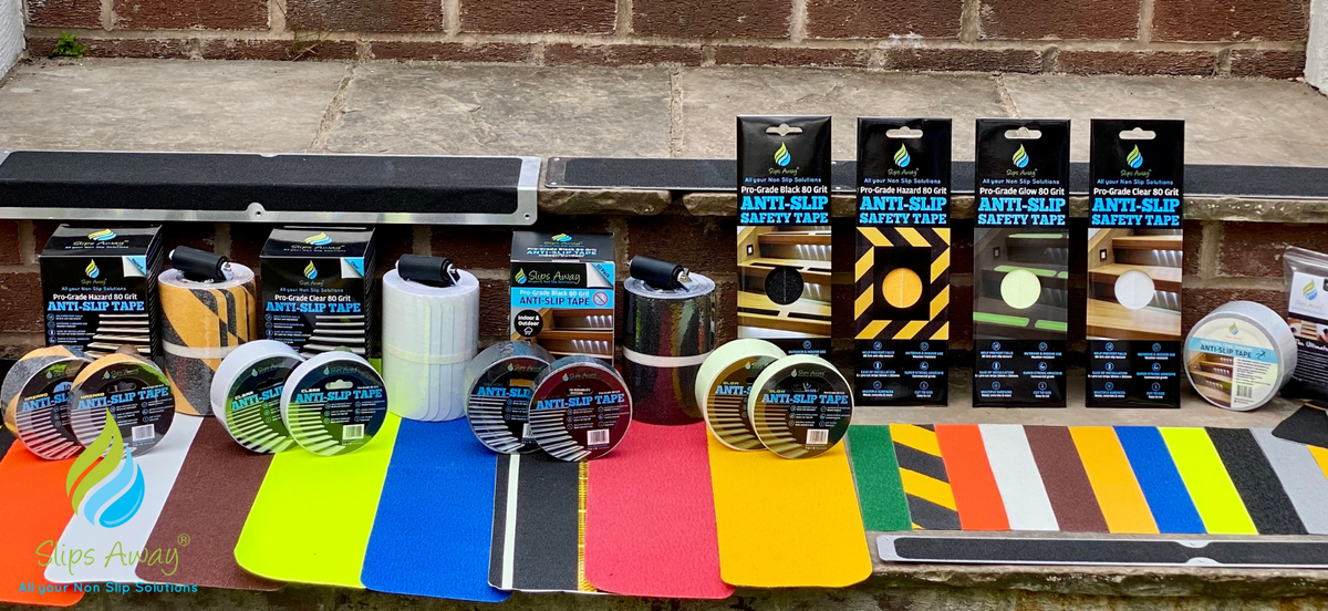 Anti non slip tape rolls in all grades sizes and colours