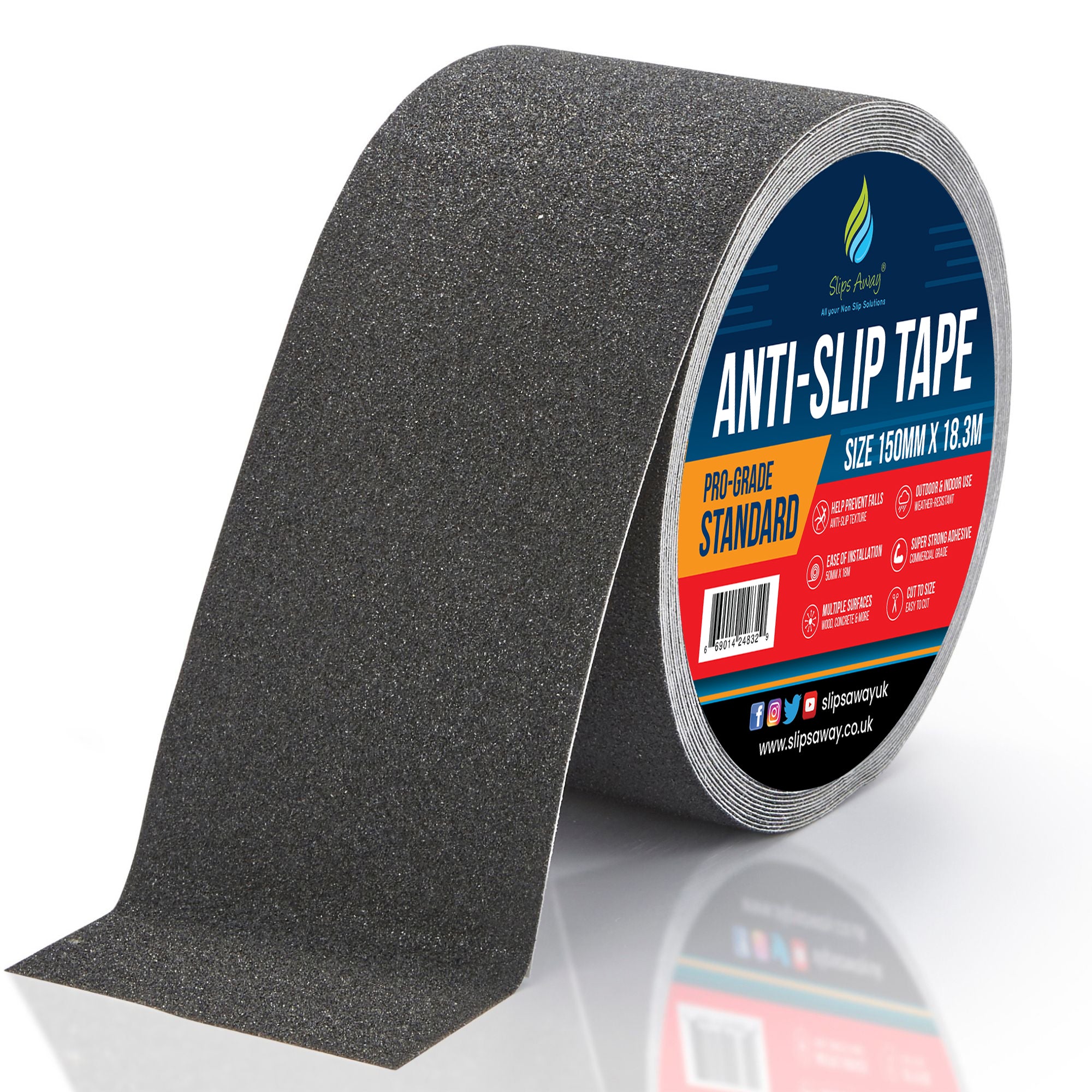 Non Slip Tape Roll Pro Standard Grade - Anti Slip Traction for Indoor/Outdoor Use