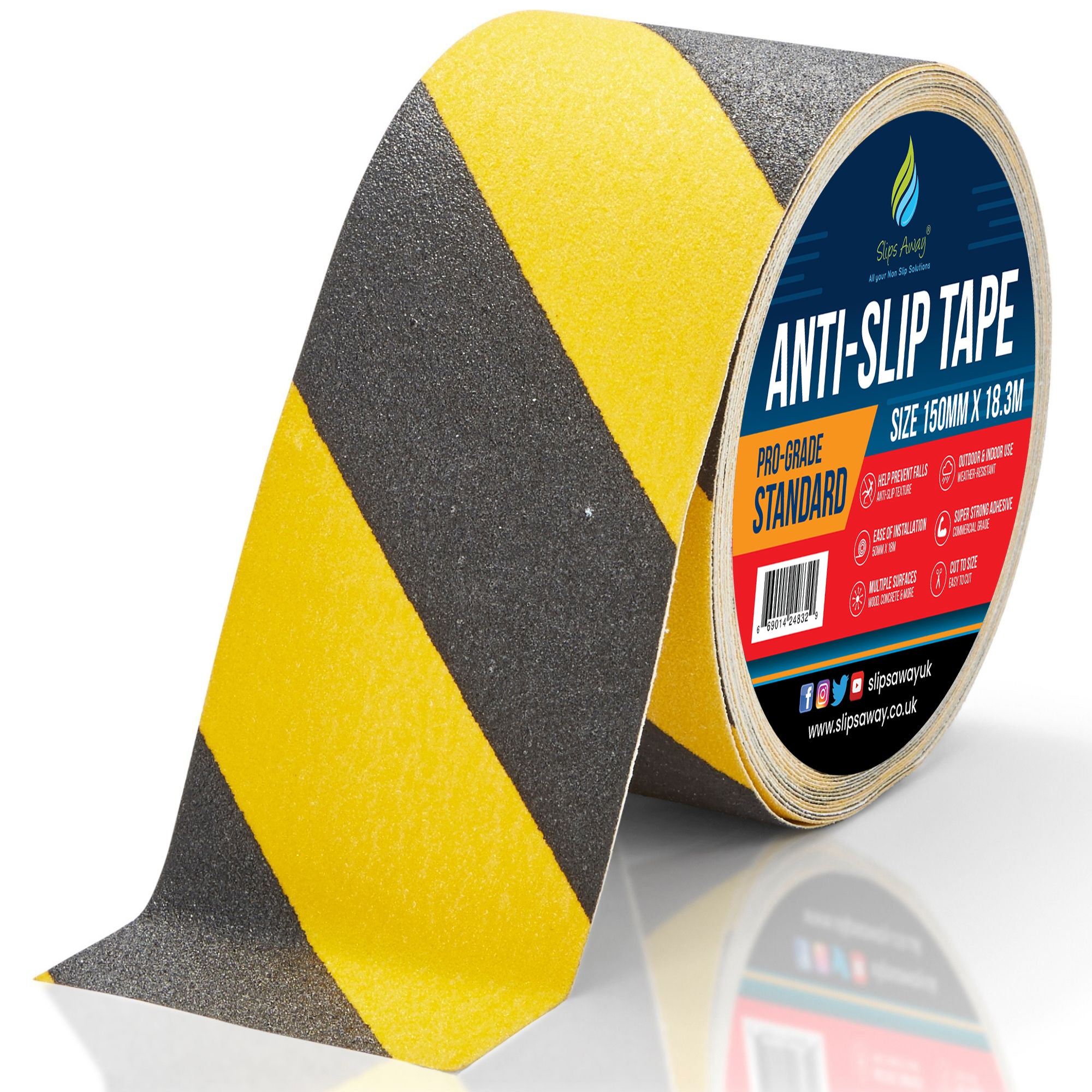 Non Slip Tape Roll Pro Standard Grade - Anti Slip Traction for Indoor/Outdoor Use