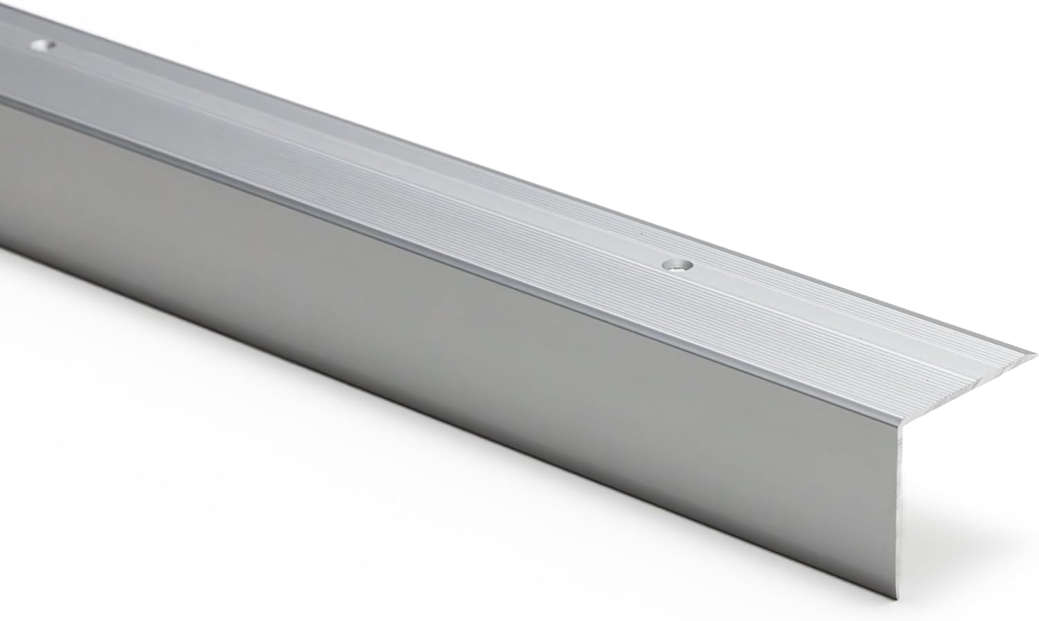 Aluminum Stair Nosing, Anti-Slip Step Edge Trim 45mm x 40mm, 1.18m