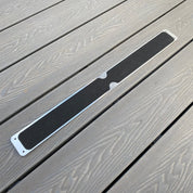 63mm x 635mm aluminium anti-slip nonskid decking strip