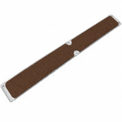 Aluminium Anti Slip Plate Tread 63mm x 635mm | Rust Free Screw Down | Heavy Duty GRP Surface | Made in UK - Slips Away - Decking strips - 1x Decking plate 63mm x 635mm brown - 
