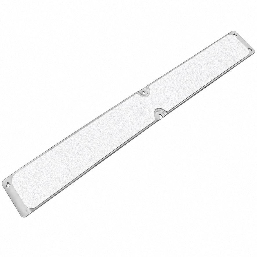 Aluminium Anti Slip Plate Tread 63mm x 635mm | Rust Free Screw Down | Heavy Duty GRP Surface | Made in UK - Slips Away - Decking strips - 1x Decking plate 63mm x 635mm white - 