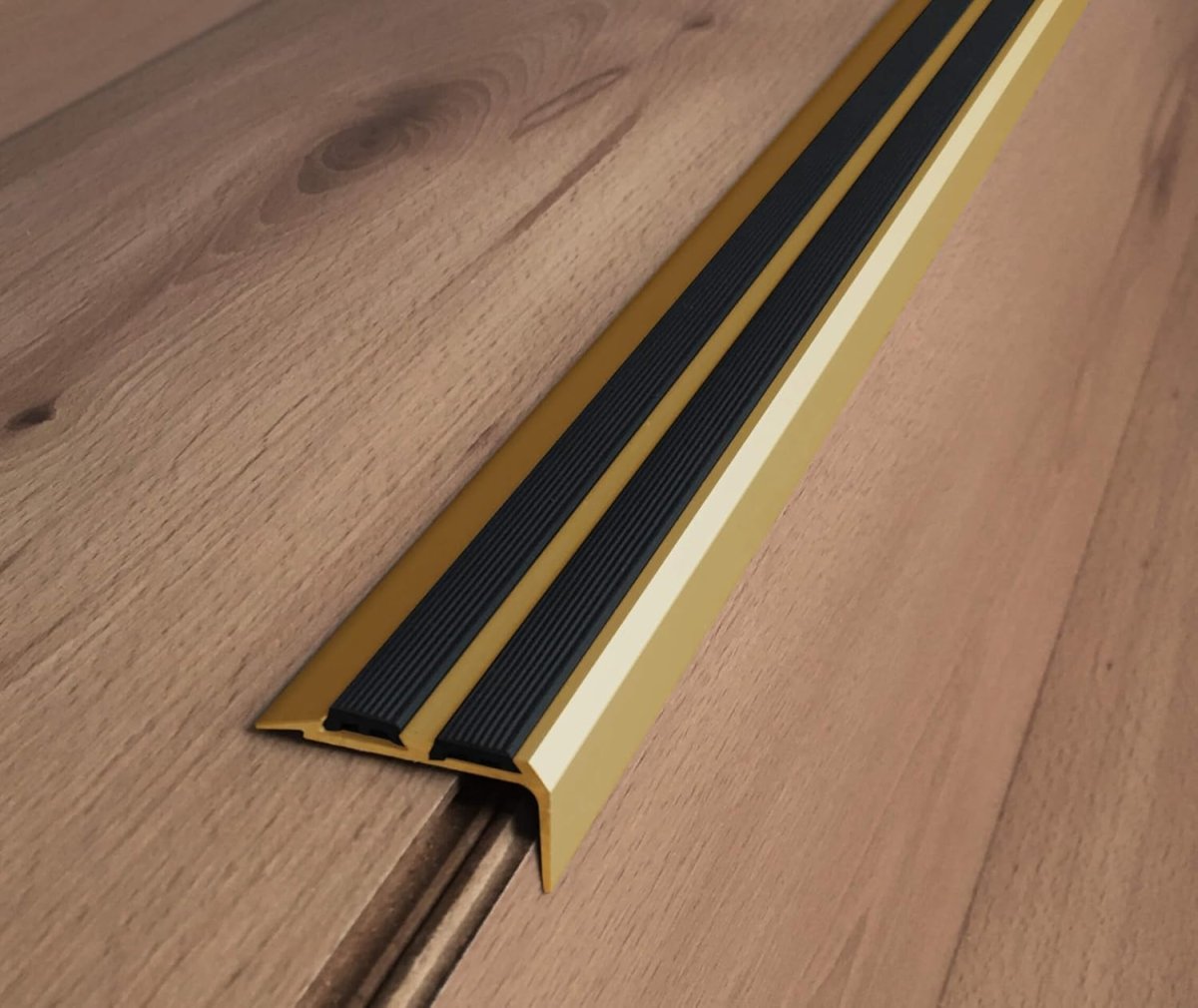 Aluminium Anti-Slip Stair Nosing Trim – Hidden Fix Step Edge Protector – 1800mm / 2500mm