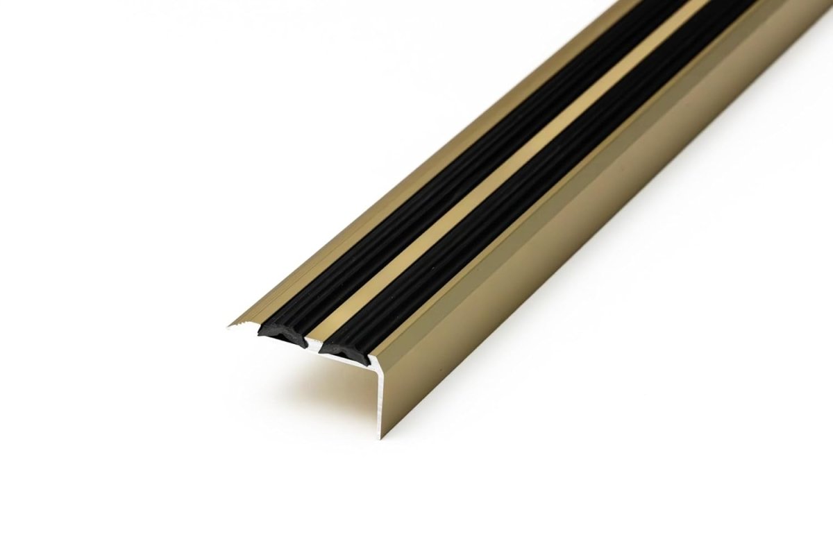Aluminium Anti-Slip Stair Nosing Trim – Step Edge Protector – 900mm x 35mm x 20mm