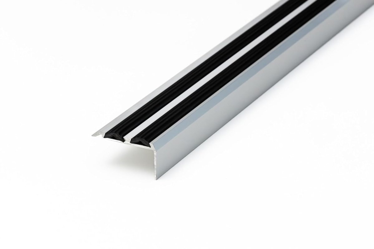 Aluminium Anti-Slip Stair Nosing Trim – Step Edge Protector – 900mm x 35mm x 20mm