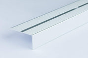 Anti-Slip Aluminum Stair Nosing, 42x22mm, 1M, Durable Edge Trim, Drilled Carpet Guard