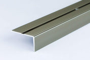 Anti-Slip Aluminum Stair Nosing, 42x22mm, 1M, Durable Edge Trim, Drilled Carpet Guard