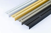 Anti-Slip Aluminum Stair Nosing, 42x22mm, 1M, Durable Edge Trim, Drilled Carpet Guard