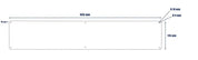 Anti Slip Decking Strips Aluminium Screw Down Plates - 115mm x 635mm - Slips Away - Decking strips - 1x Decking plate 115mm x 635mm black - 