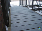 UK-made GRP decking strips fitted to decking