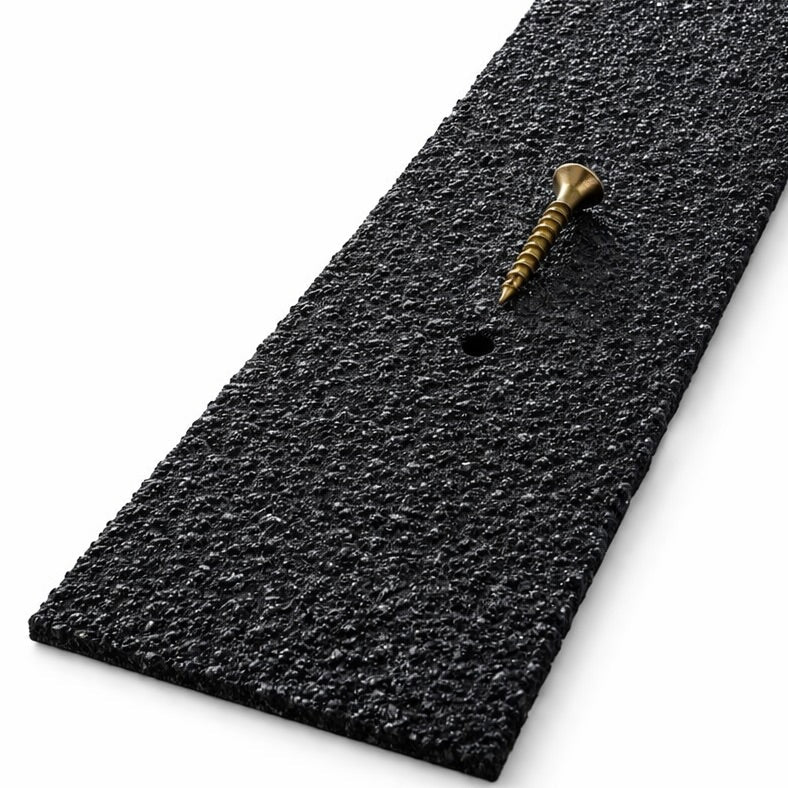 BLACK 50mm Wide Non-Slip Anti-Skid Decking Strips - Safety and Style for Outdoor Space - Slips Away - Decking strips - BLACK DECKING SAMPLE -